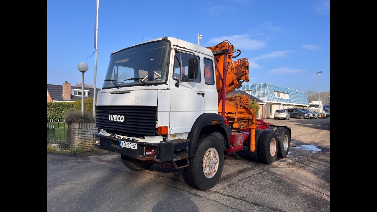 Iveco 330.35 6X4 TRUCKHEAD WITH HIAB CRANE !! BIG STEEL SPRING !! MANUAL gearbox