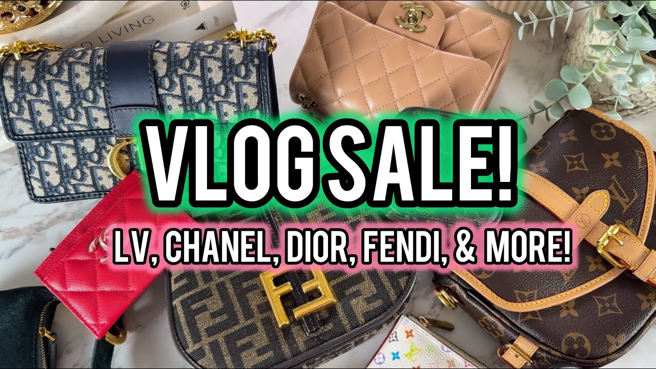 VLOG SALE/CLOSET CLEAN OUT👀: Louis Vuitton, Chanel, Fendi, Dior, Celine, and more!