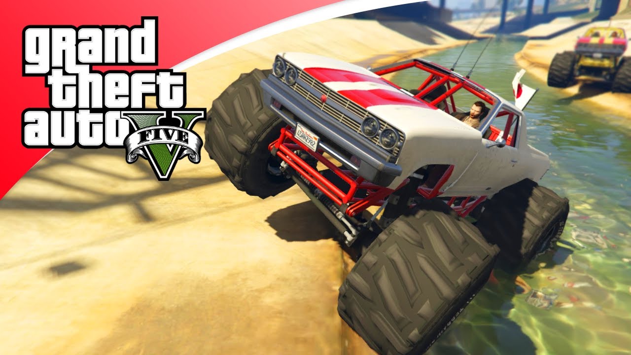 GTA V Freeroam - MONSTERTRUCK CHAOS! (GTA 5 Online)