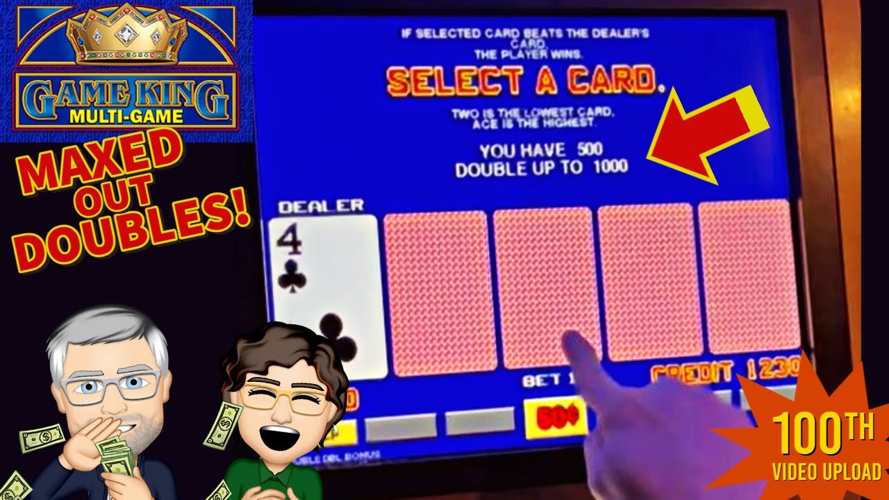 Video Poker 🏆Game King Maxed Out  Double Up🏆