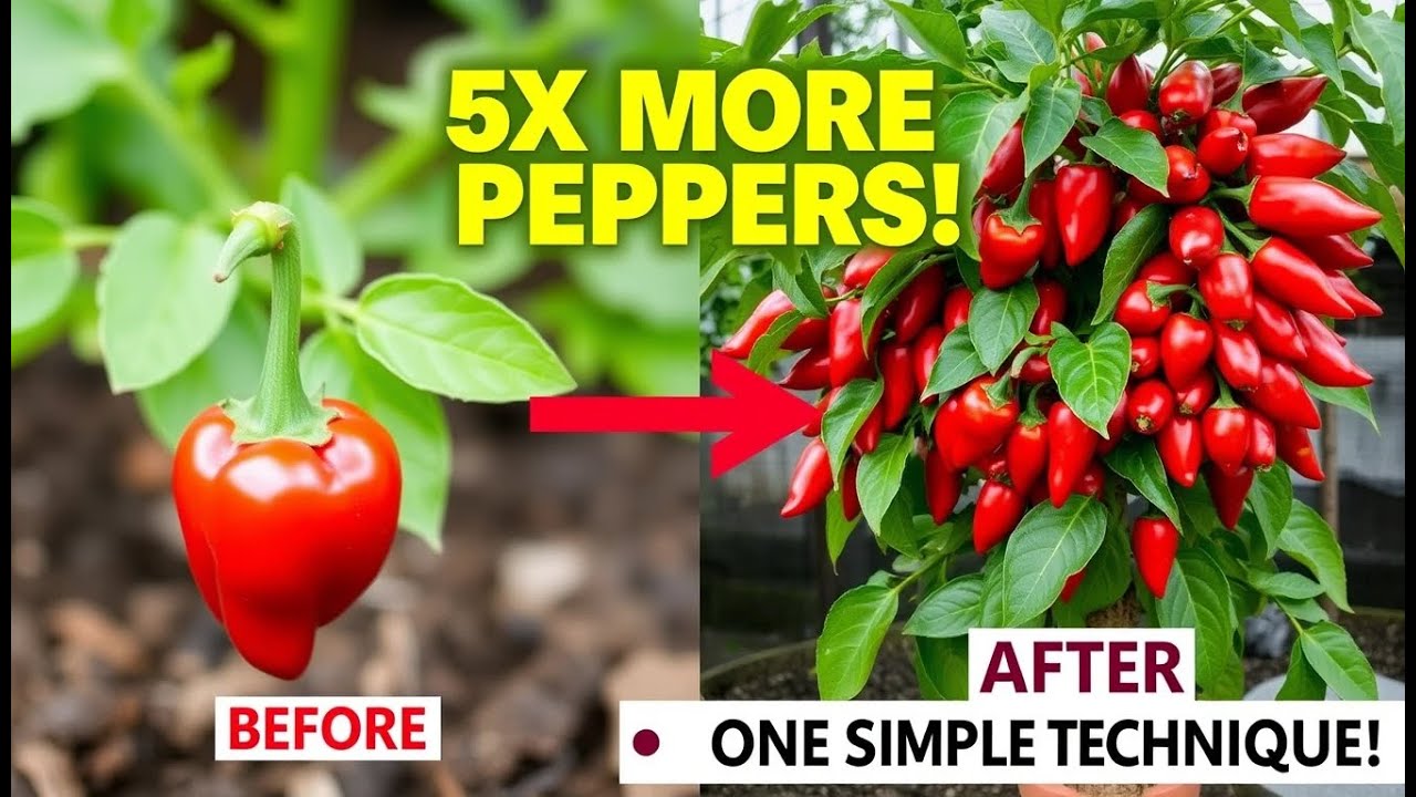 How to get 5X more peppers: The simple technique for a Massive Harvest.
