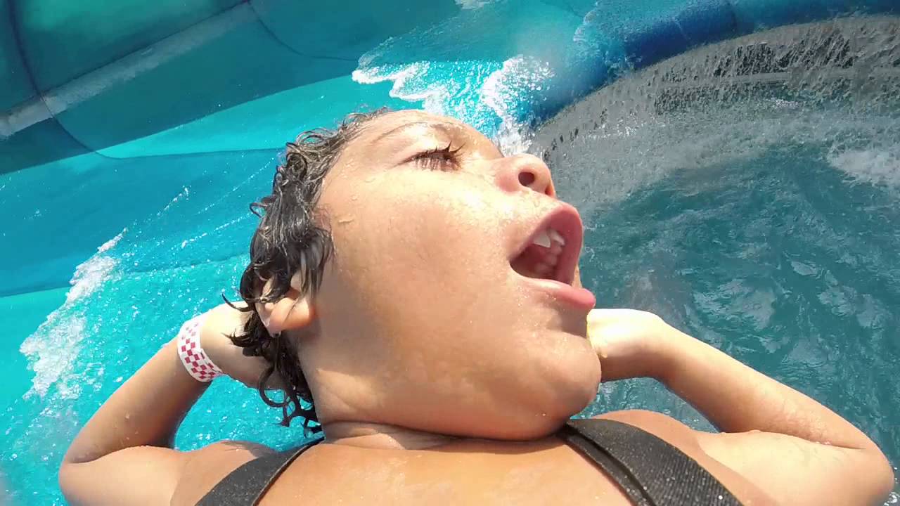 Jaiden Slides on the Thunder Rush Waterslide (aka The Toilet Bowl)