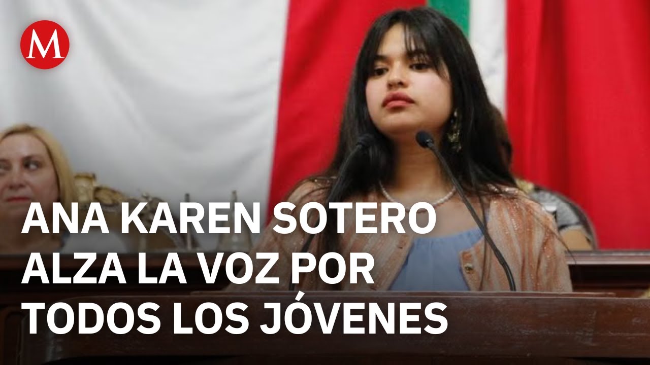 En la CdMx, una joven regaña a los legisladores de los partidos políticos por su inacción