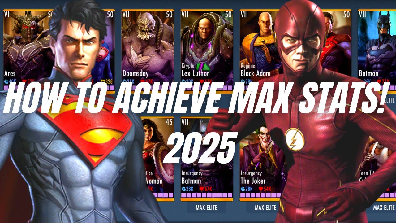 How To Achieve MAX STATS for your Characters! | Injustice Gods Among Us 3.5.1! iOS/Android!
