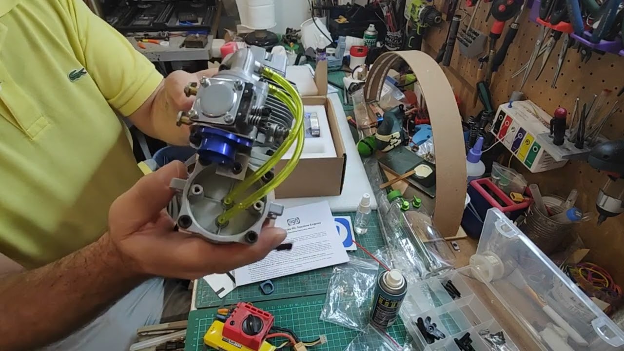 NGH 38cc 4 stroke engine unboxing