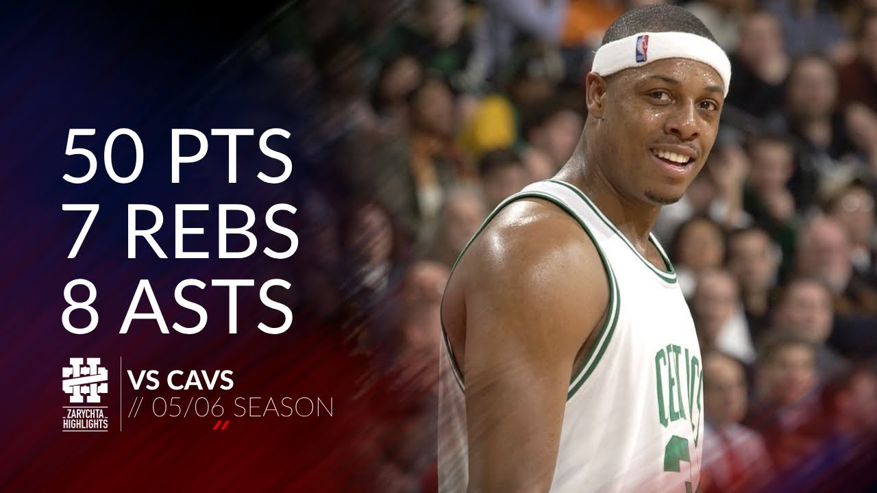 Paul Pierce 50 pts 7 rebs 8 asts vs Cavs 05/06 season