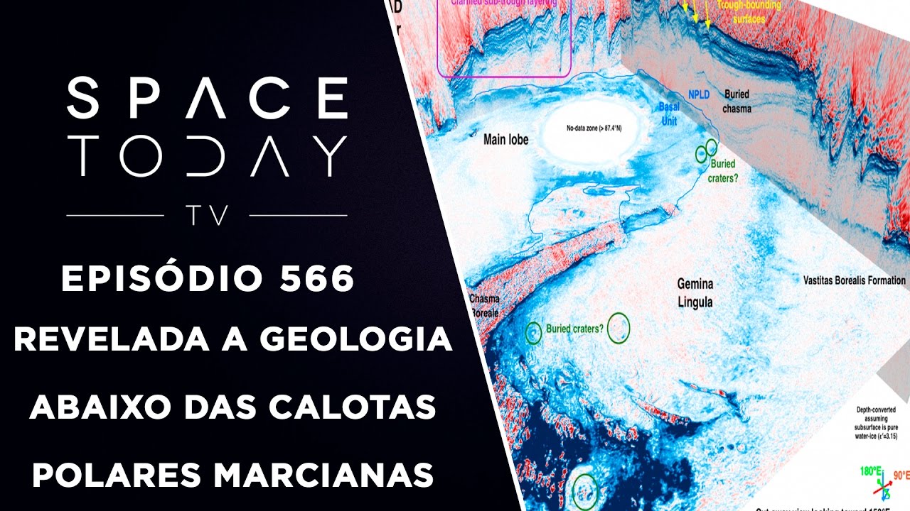 Revelada a Geologia Abaixo Das Calotas Polares Marcianas - Space Today TV Ep.566