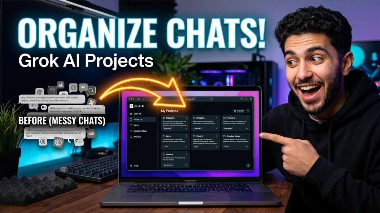 How to organize your chat by making Project on Grok AI
