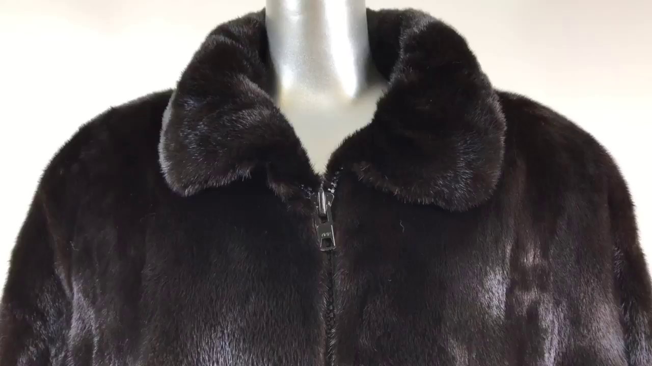 Men's Ranch Mink Fur Bomber Jacket