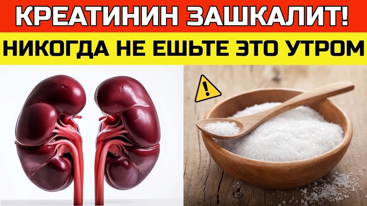 Креатинин растёт из-за этих продуктов на завтрак! Рецепты для здоровых почек | ЗДОРОВЬЕ ПОСЛЕ 50