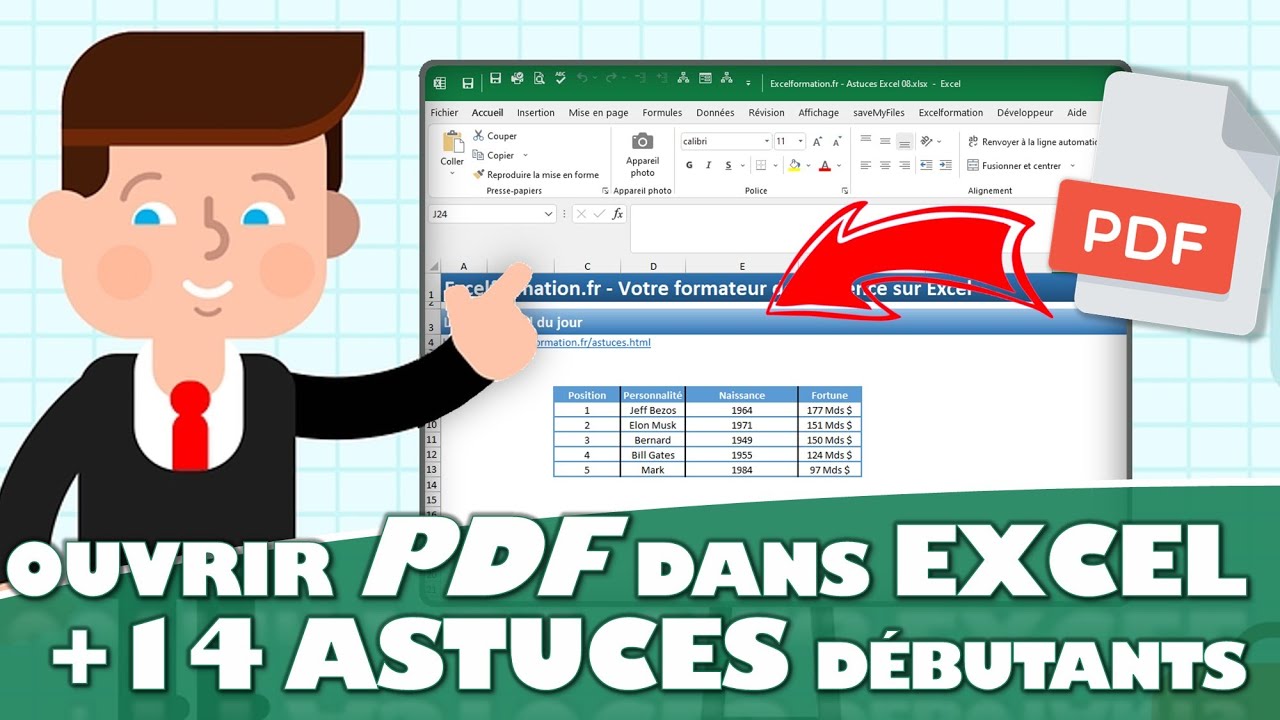 Comment ouvrir un fichier PDF dans Excel (15 astuces débutants et pros d'Excel)