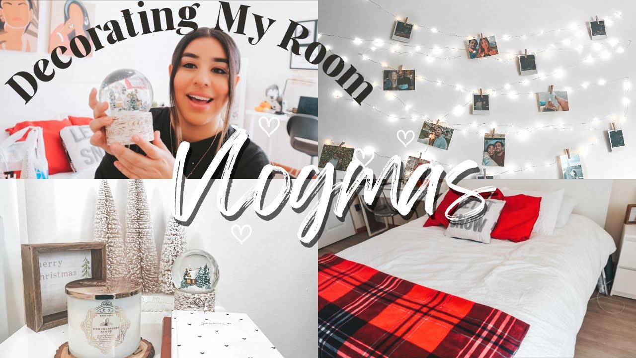 VLOGMAS: Decorating my room for Christmas + Mini Haul