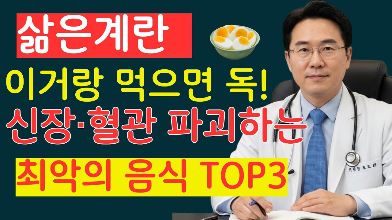 계란과 함께 먹으면 독! 치매·혈관 막히게 하는 최악의 음식 TOP3