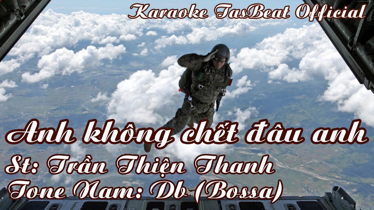 Karaoke Anh Không Chết Đâu Anh (Bossa) Tone Nam | TAS BEAT