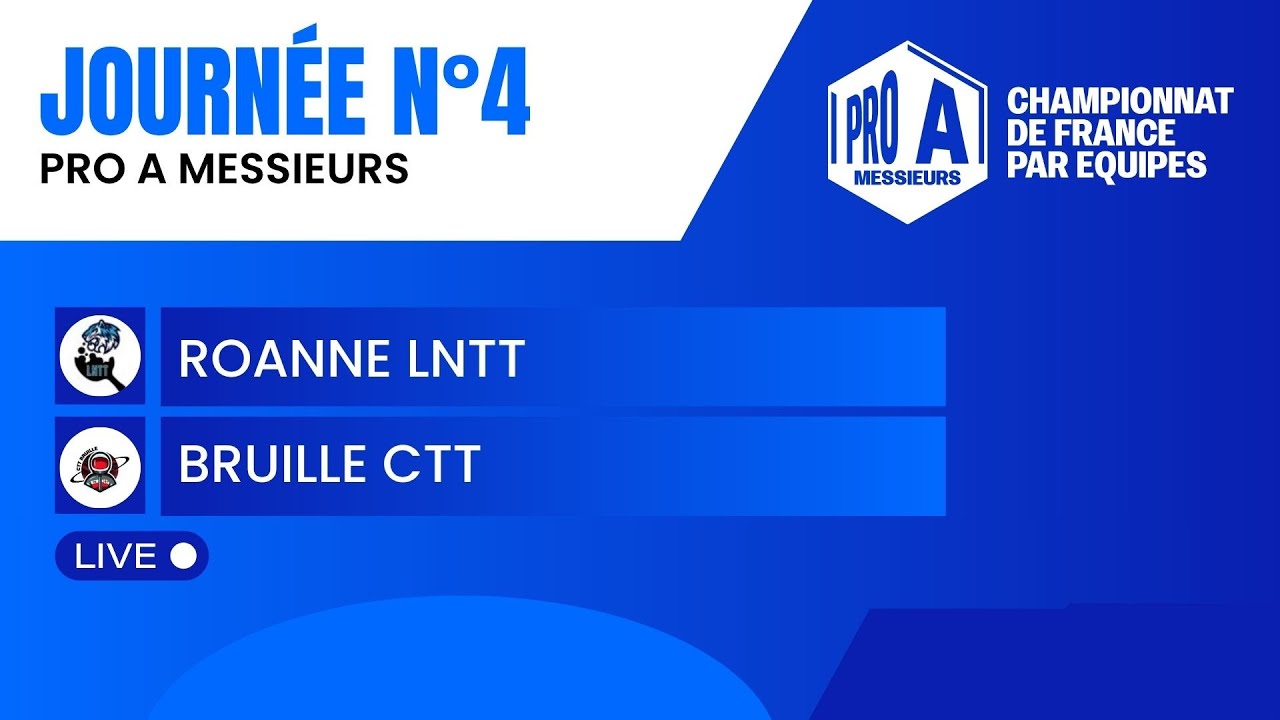 PRO A MESSIEURS | J4 | ROANNE LNTT vs BRUILLE CTT