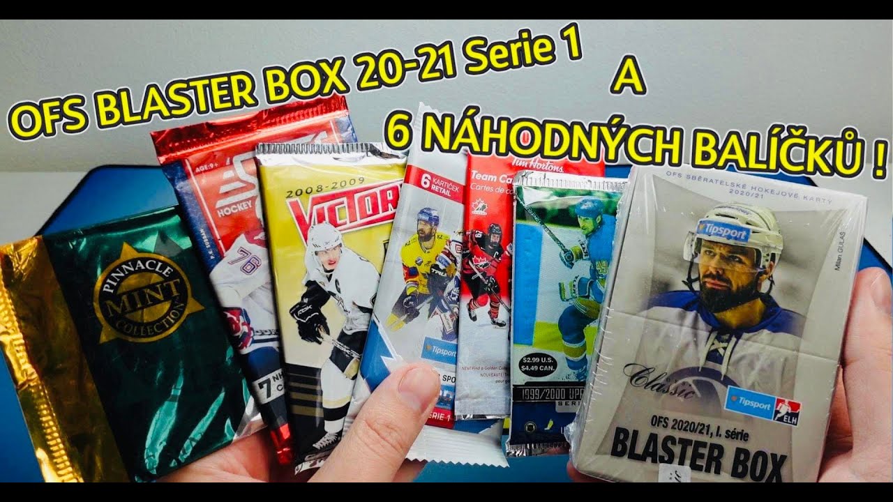 BASTER BOX OFS 20-21 SERIE 1 + 6 NÁHODNÝCH BALÍČKŮ! Hokejové kartičky ELH - české extraligy!