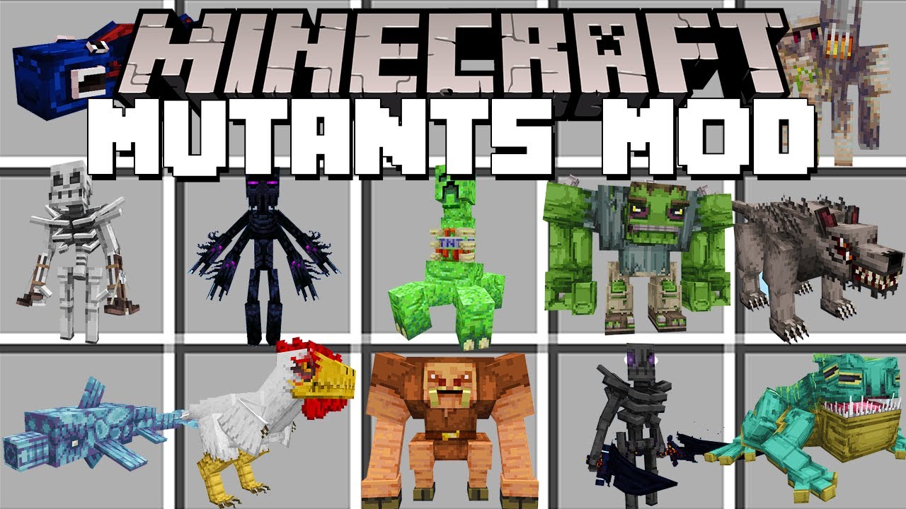 Minecraft MUTANTS MOD / MUTANT MOBS MOD! (Minecraft Mods)