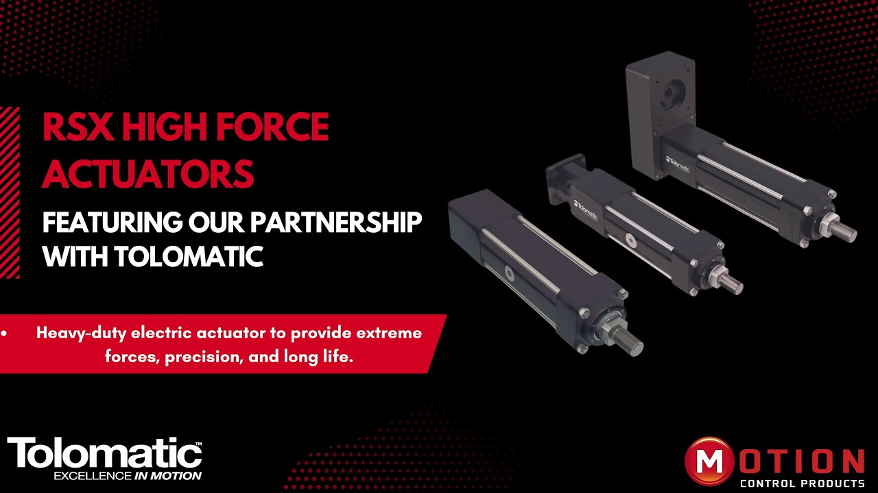 RSX Electric Actuator: Improve Efficiency & Eliminate Leaks by Switching from Hydraulic to Electric.