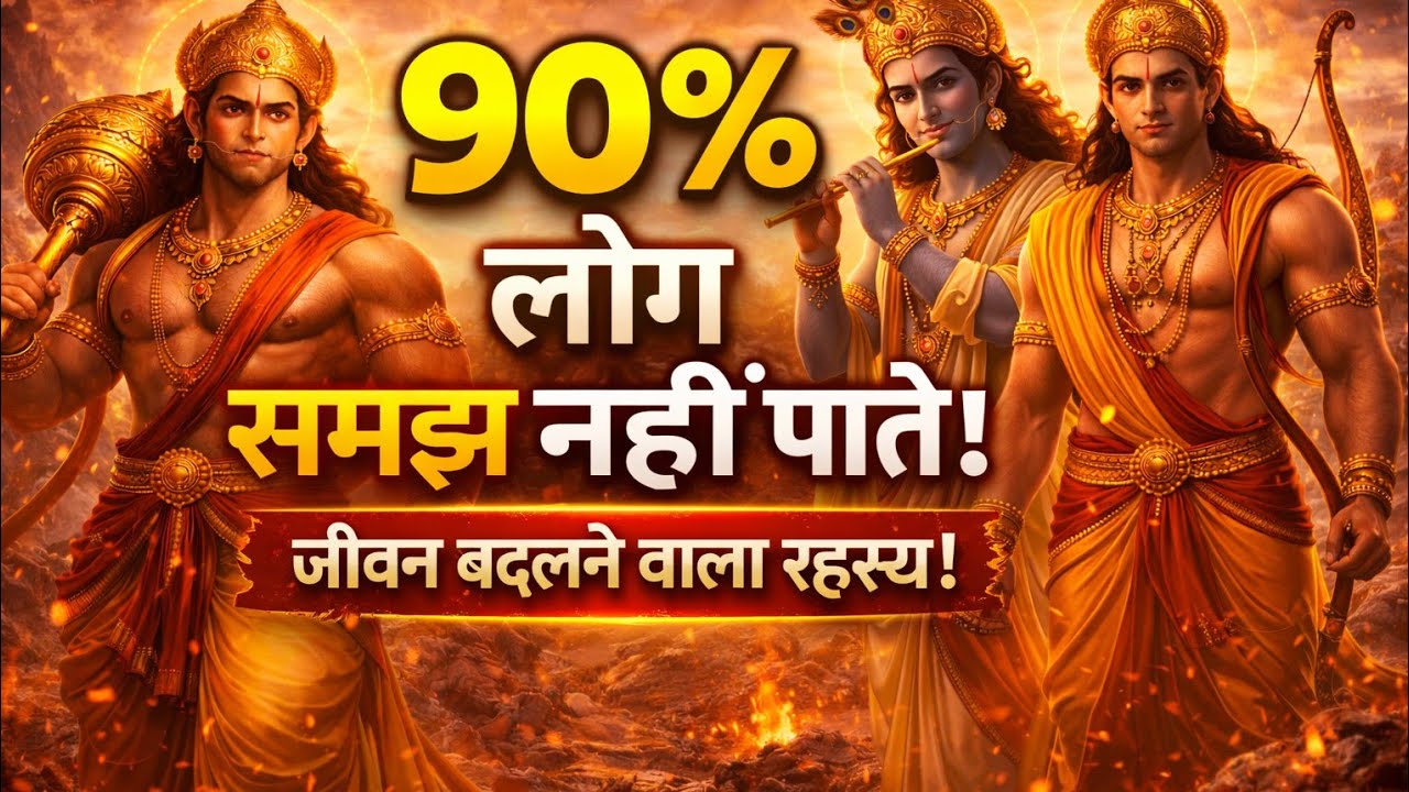 90% लोग नहीं समझते राम और कृष्ण की ये गुप्त सीख | जीवन बदलने वाला सनातन रहस्य 🔥