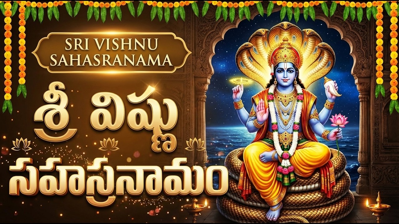 శ్రీ విష్ణు సహస్రనామం వింటే ఇంట్లో సుఖశాంతులు, ఐశ్వర్యం నిలుస్తాయి | Vishnu Sahasranamam Full Telugu