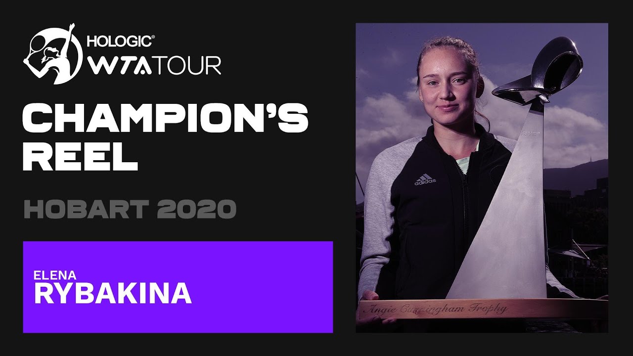 TOP PLAYS from champion Elena Rybakina's week at Hobart 2020! 🏆