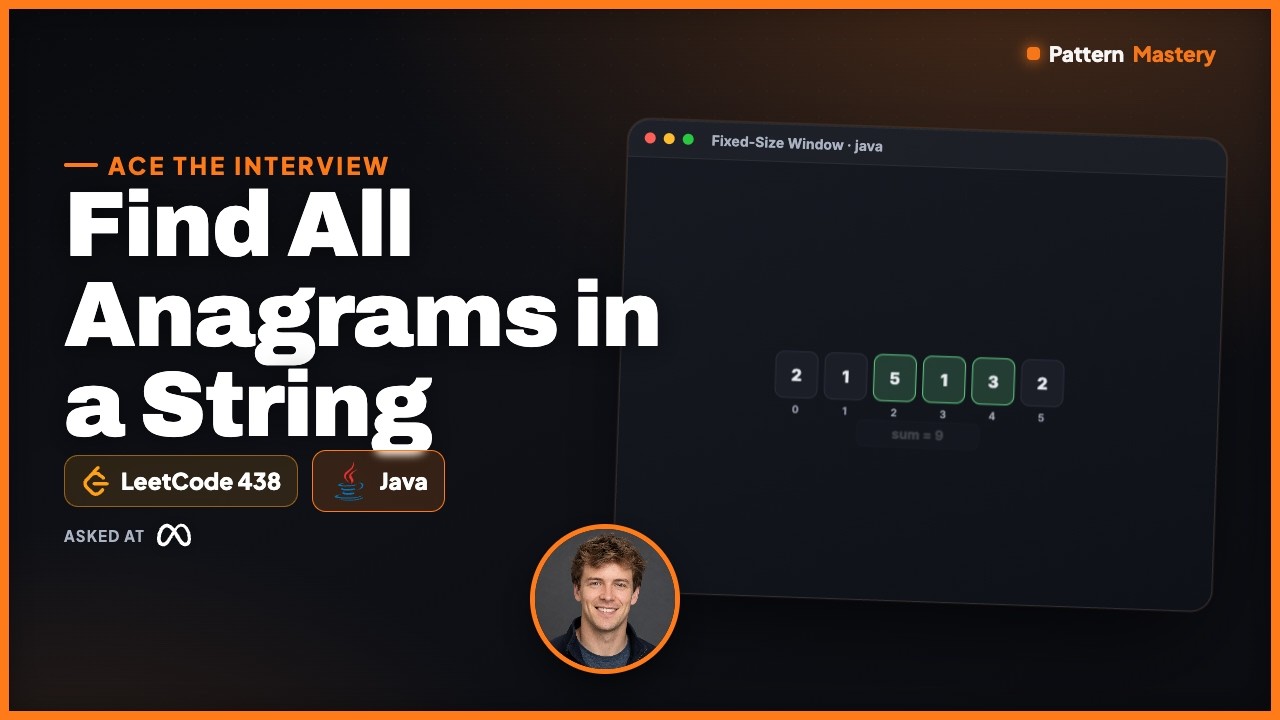 [Java] Find All Anagrams in a String - Leetcode 438 -- Illustrated! | Pattern Mastery