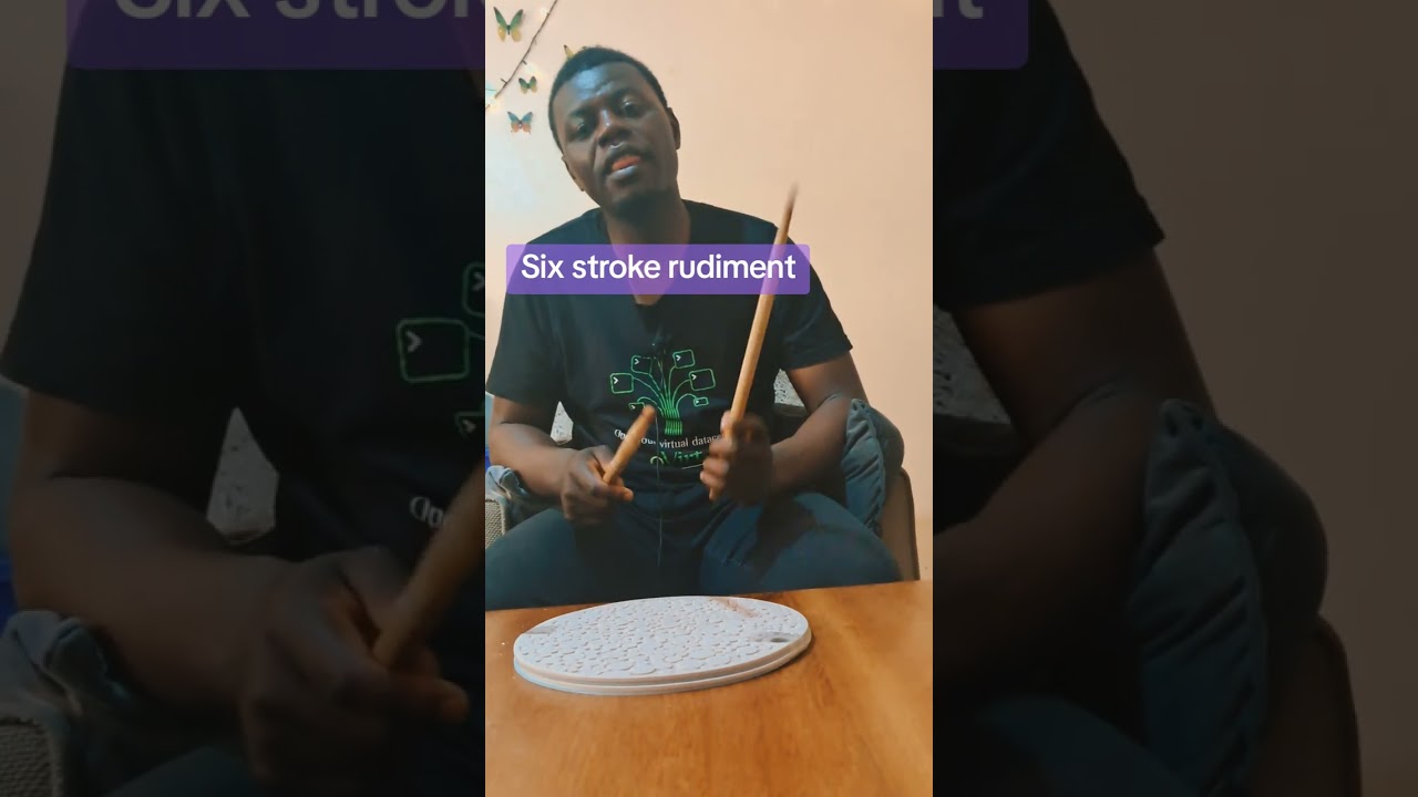 Six stroke rudiment explanation and how it's done. 
