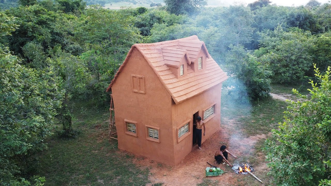 Building My Dream Luxury Villa By Mud