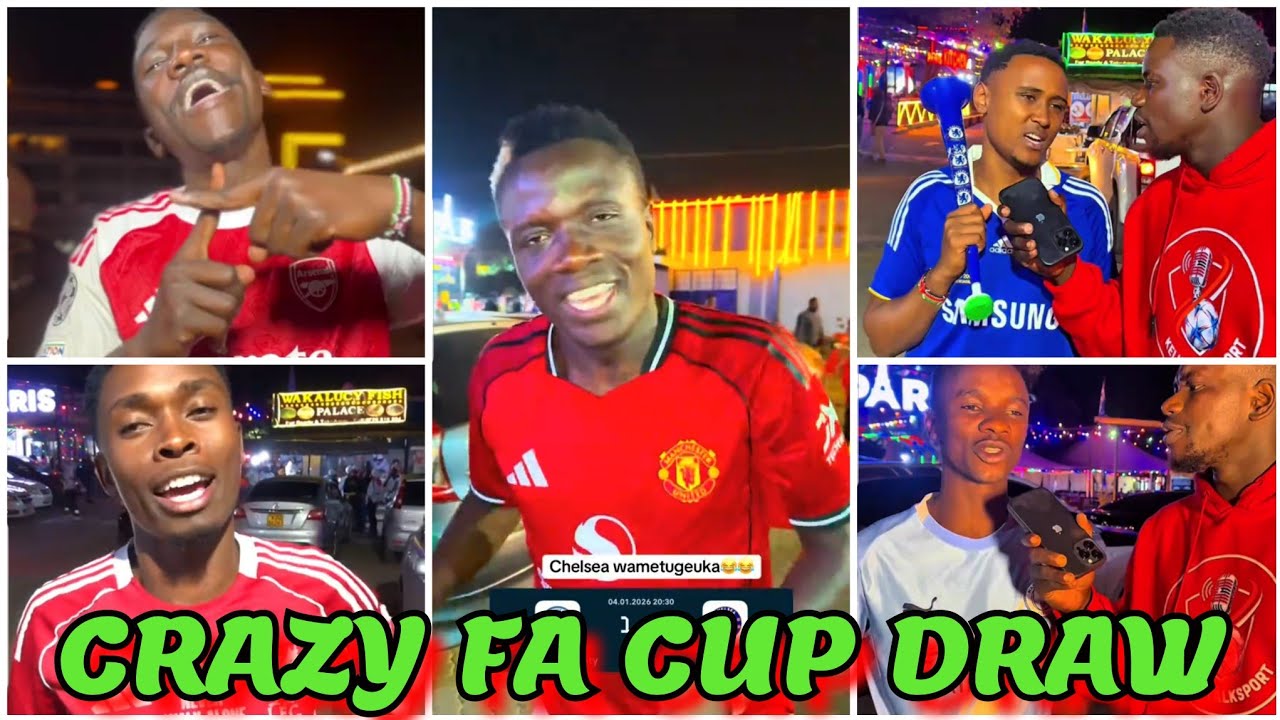 GENZ HILARIOUS REACTION ON CRAZY FA CUP DRAW THAT WILL KNOCK OUT BIG TEAMS