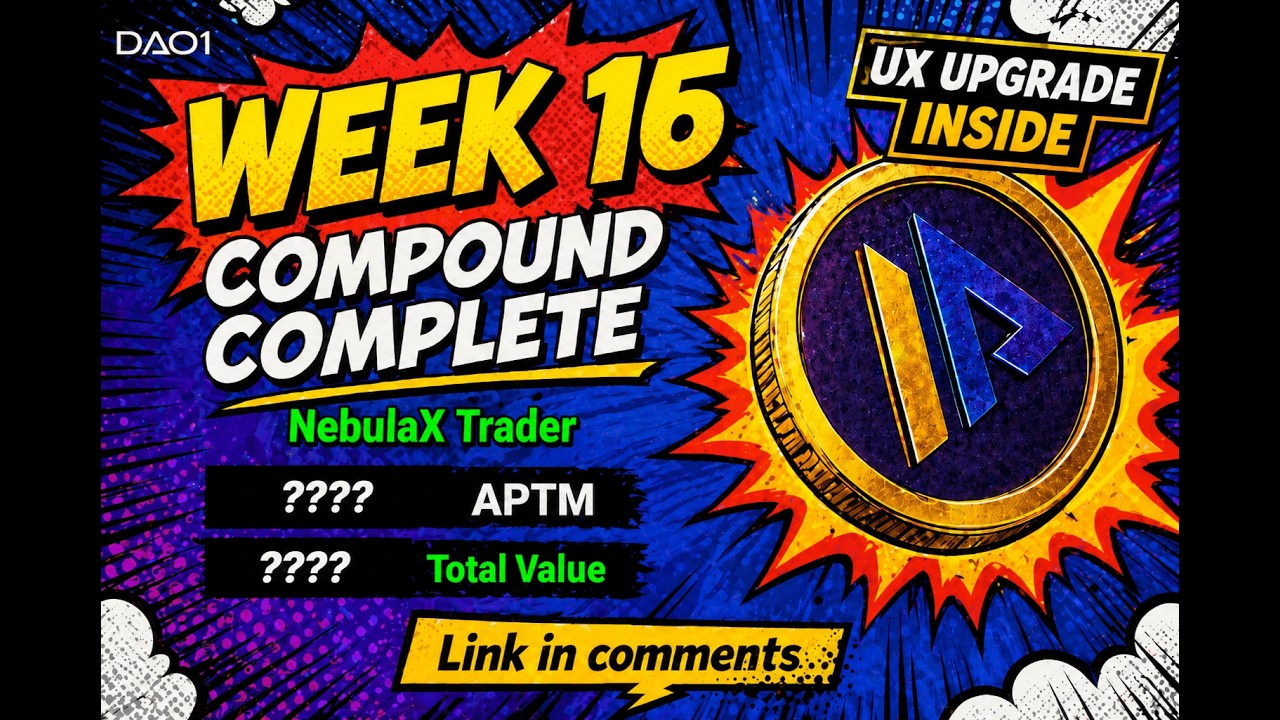 DAO1 Trade Bot - Week 16 Compounding Update | Real DeFi Progress (NebulaX) DeFi LIFE