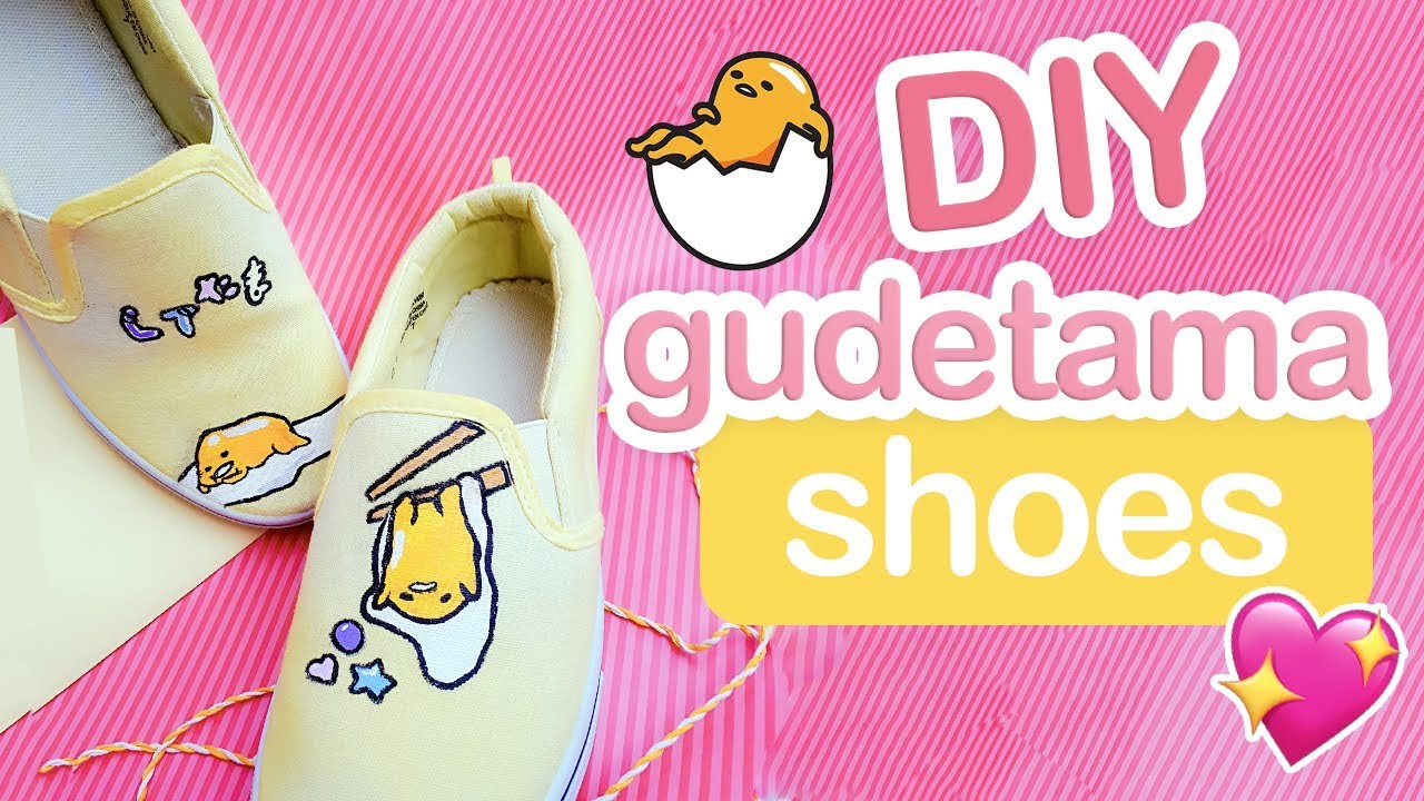 Kawaii Gudetama Shoes ~ DIY Accessories