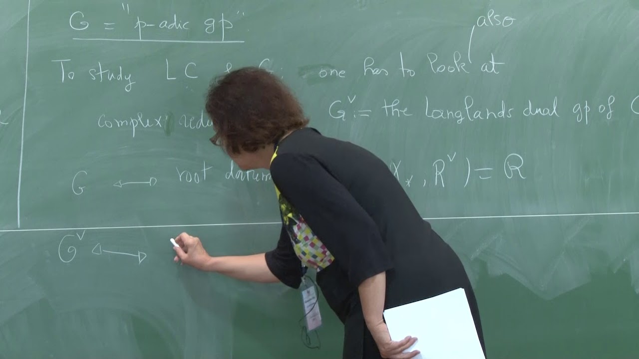 L01 Introduction to the local Langlands correspondence by Anne Marie Aubert