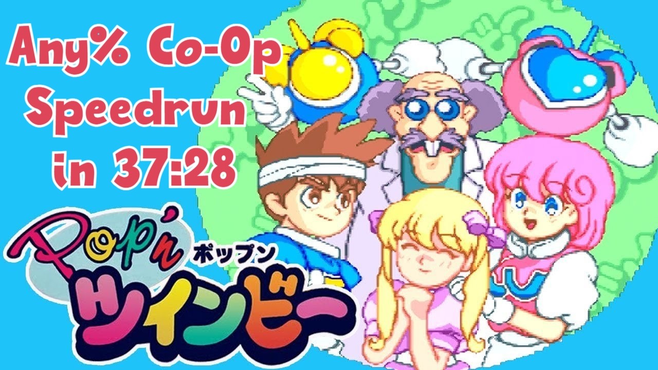 Pop'n TwinBee - Any% Co-Op Speedrun in 37m28s