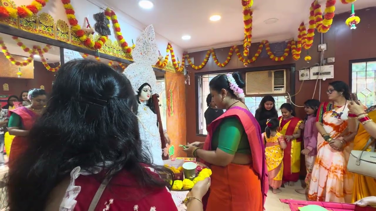 Saraswati Maa Er Boron at Ganesh Acharya Dance Academy | Pujo Celebration