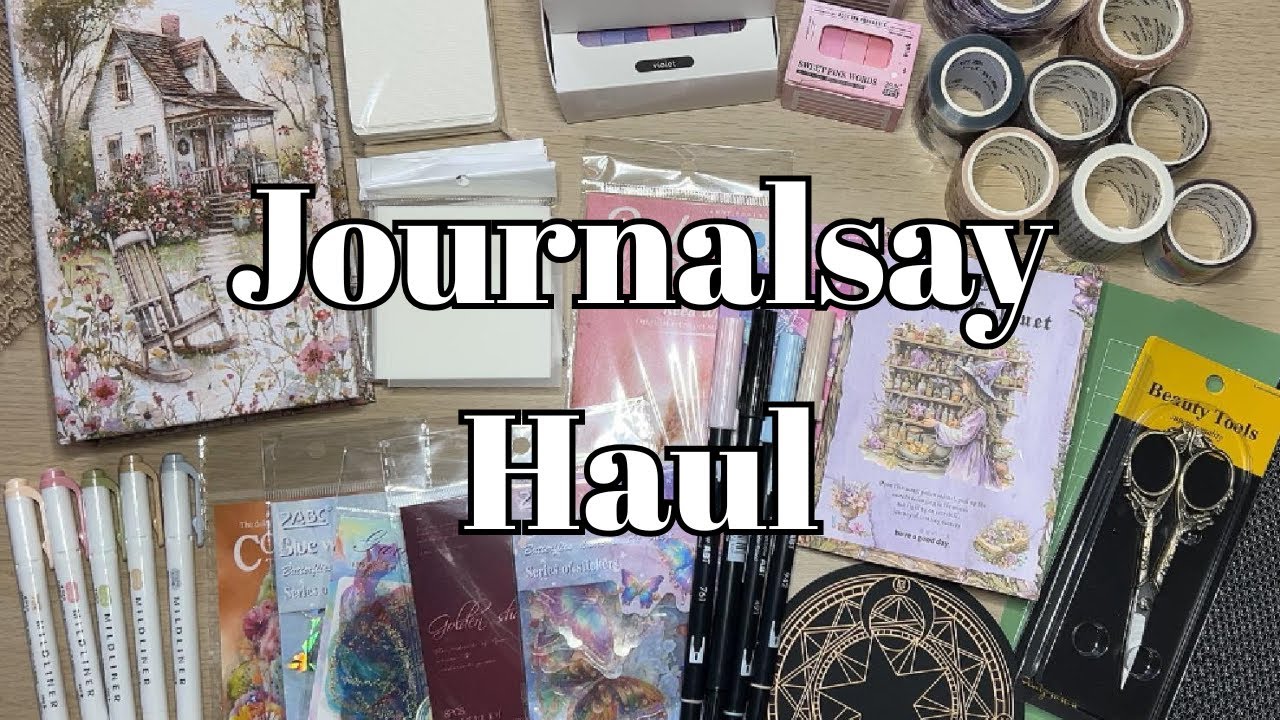 Journalsay Unboxing ✨ Stickers, Washi Tape & Journaling Supplies