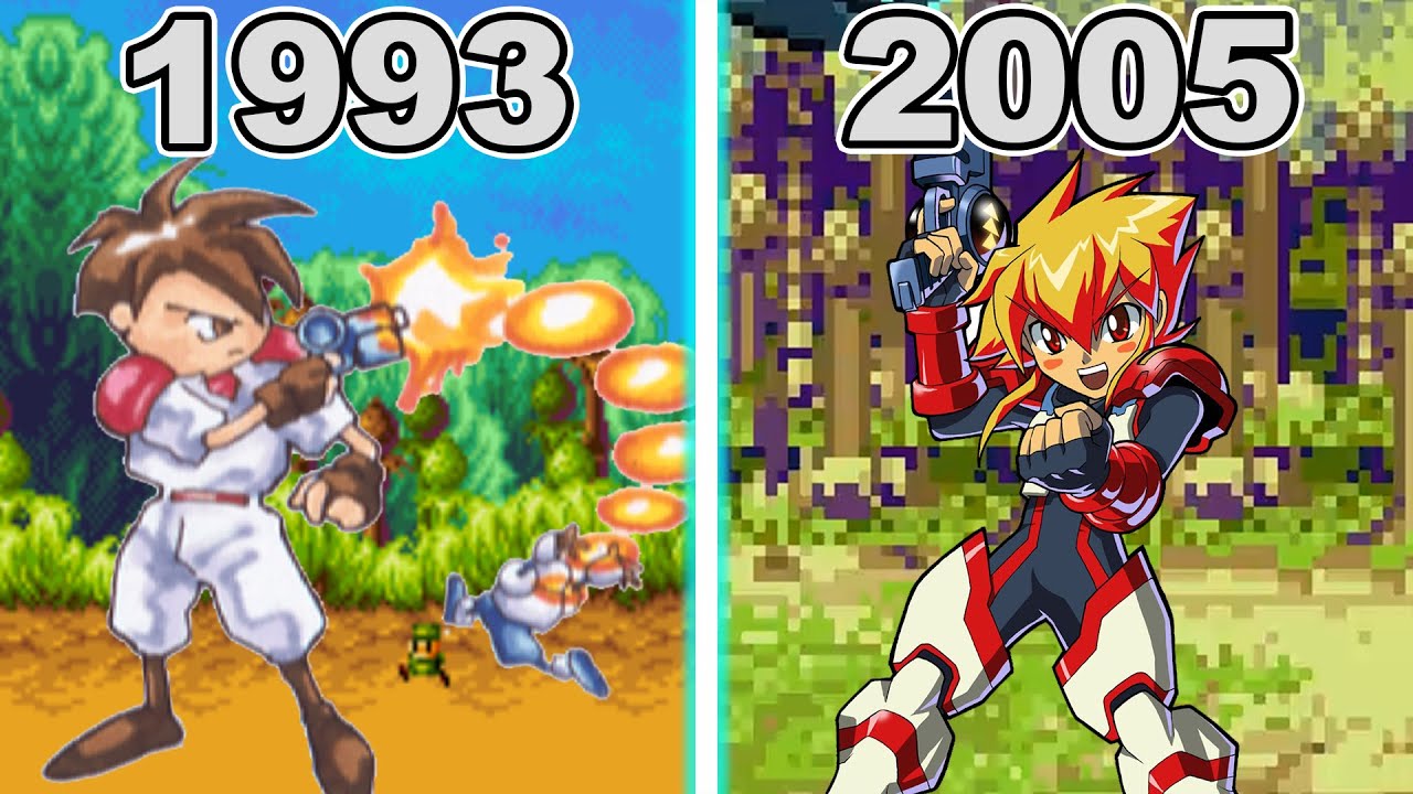 Gunstar Heroes Game Evolution (1993 - 2005)
