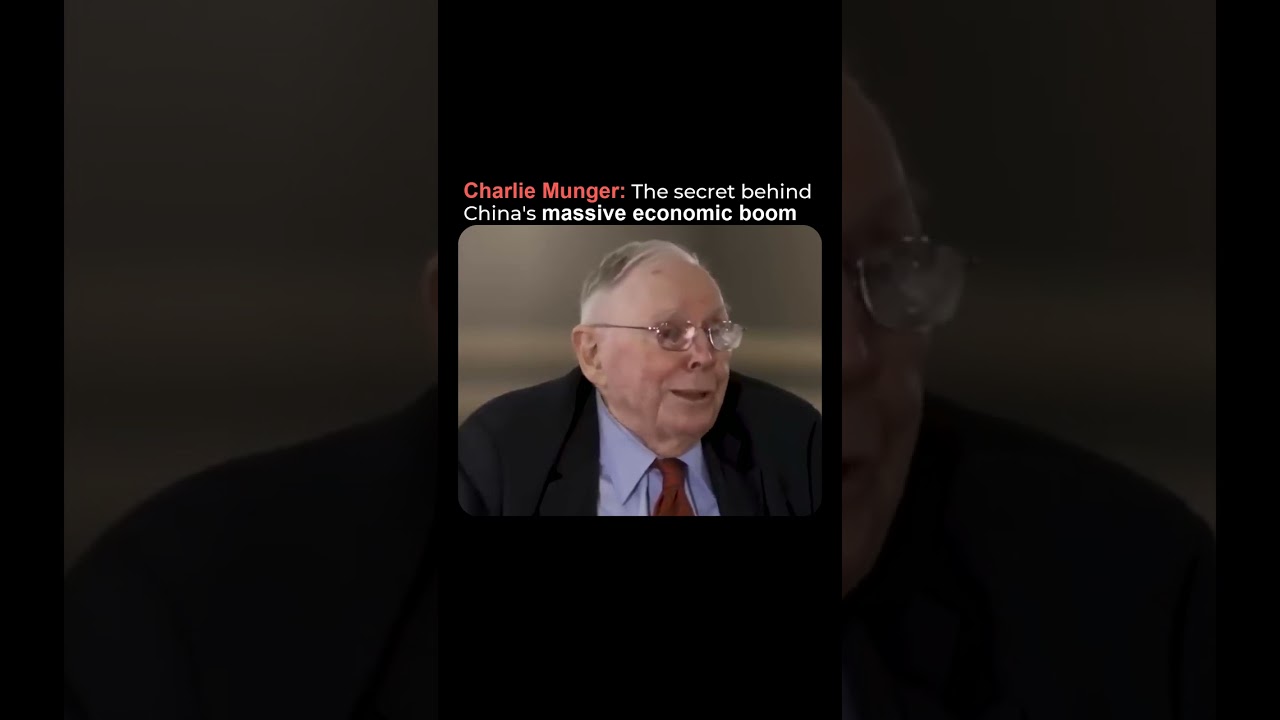 Charlie Munger on Why Chinese Economy Boomed #Shorts