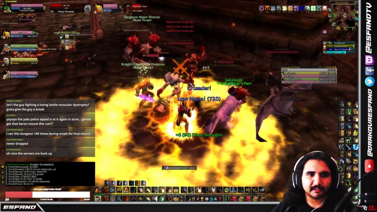 Ret Paladin Dungeon Runs! | Esfand Ret Paladin Stream
