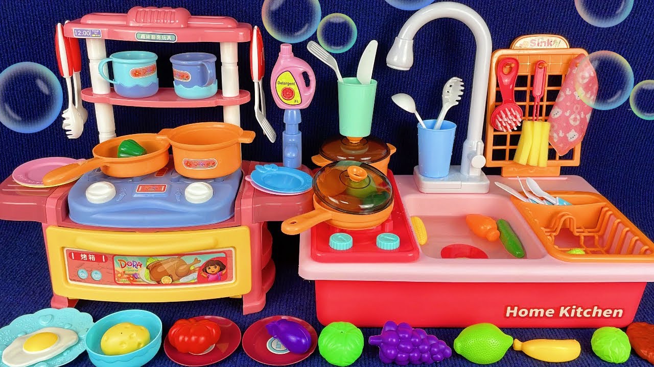 10 Minutes Satisfying with Unboxing Kitchen sink Pool Collection Review Toys | ASMR 