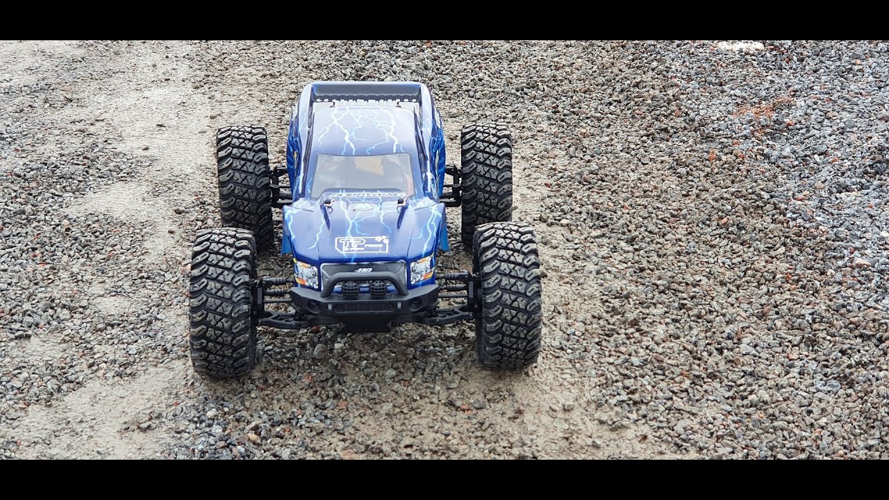 Testing the HNR Mars Pro RTR 1/10th scale 4wd Truck  |  Showing and 2 and 3s runs (starts at 5.41)