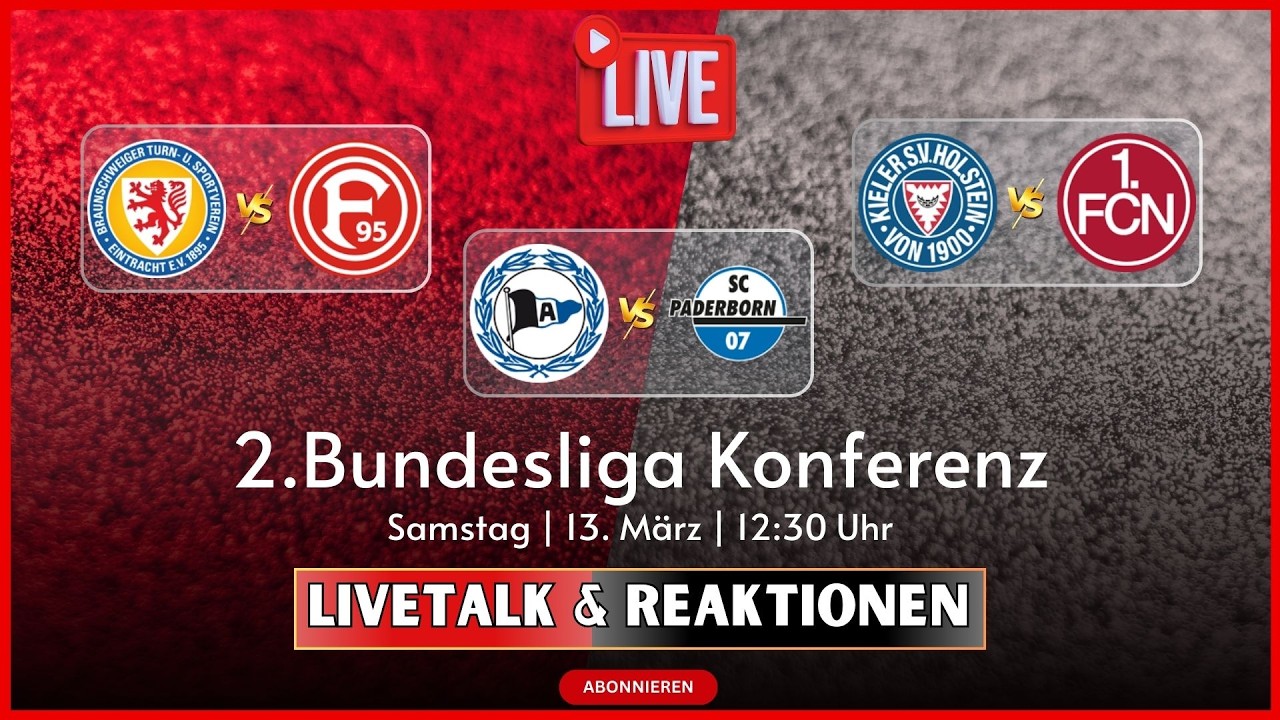 🔴26. Spieltag | DSC - SCP | EBS - F95 | KSV - FCN | 2 Bundesliga | Samstag Konferenz