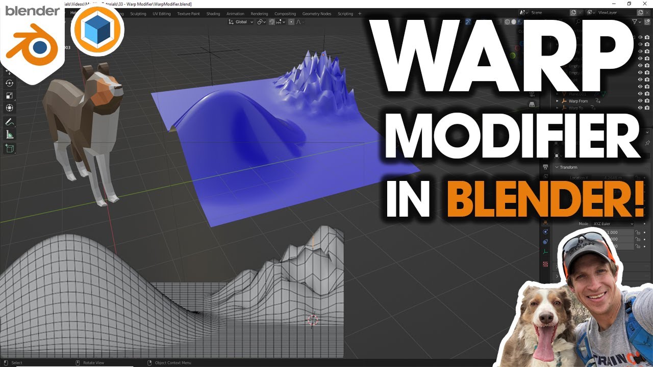 Как использовать модификатор WARP в Blender!