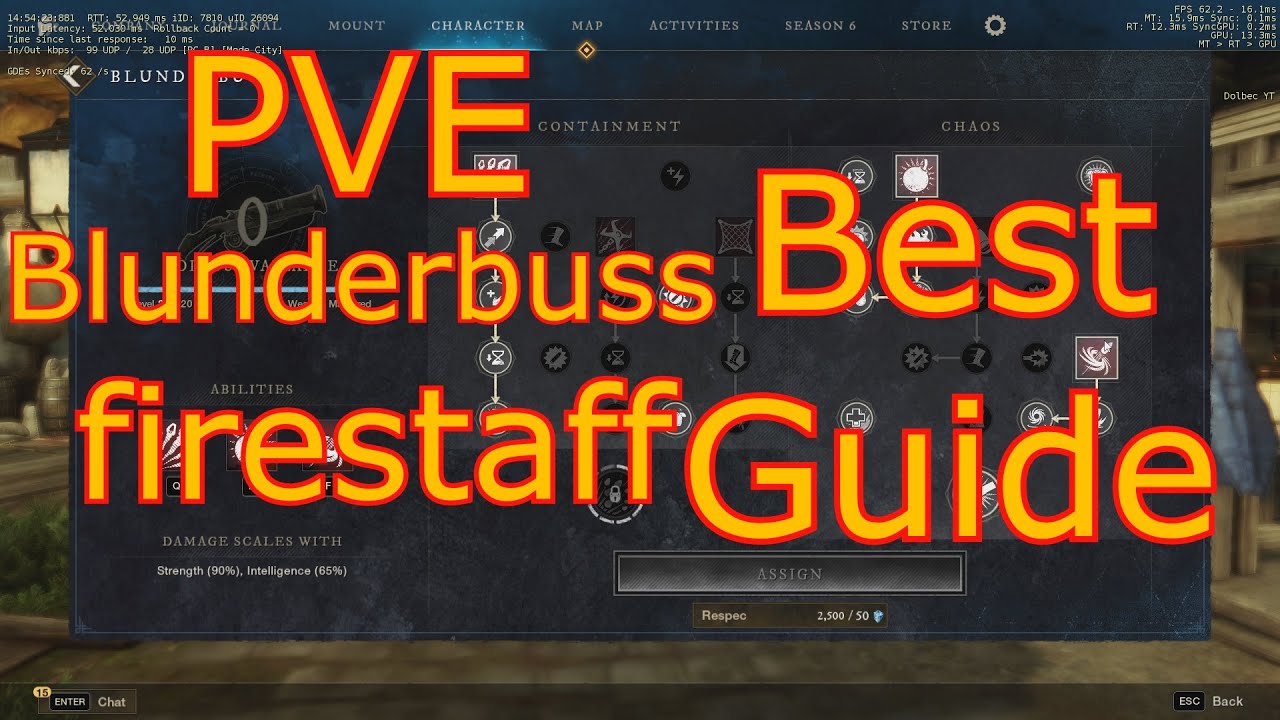 The Best PvE Blunderbuss Fire Staff Meta Build Guide for New World: Aeternum 🚀🔥