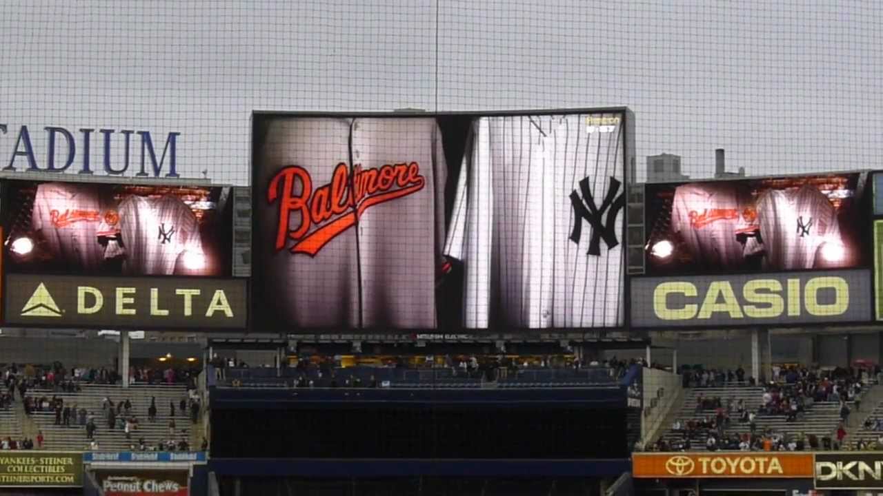 Orioles vs Yankees Starting Lineup   5/02/2012