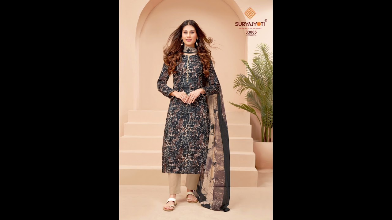 Suryajyoti Naishaa Vol 33 Satin Cotton Dress Material #alayeshatextile
