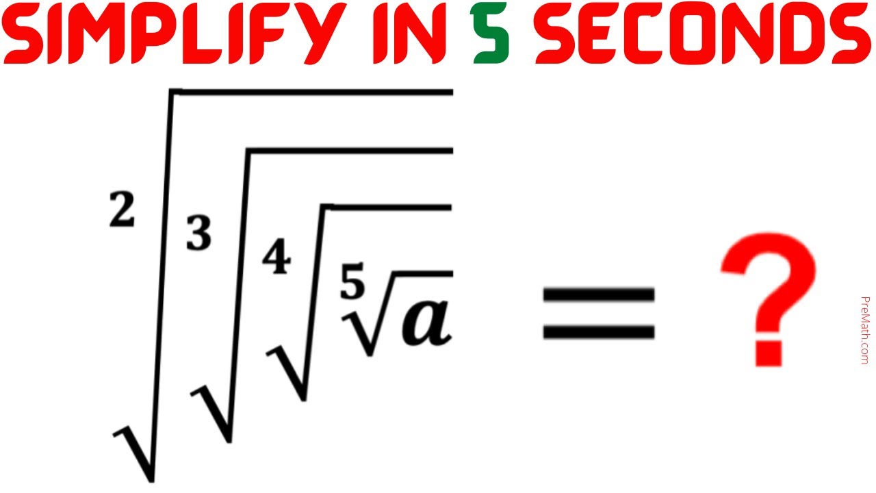 College Entrance Question | Learn this Trick to solve instantly | Math OlympiadPreparation