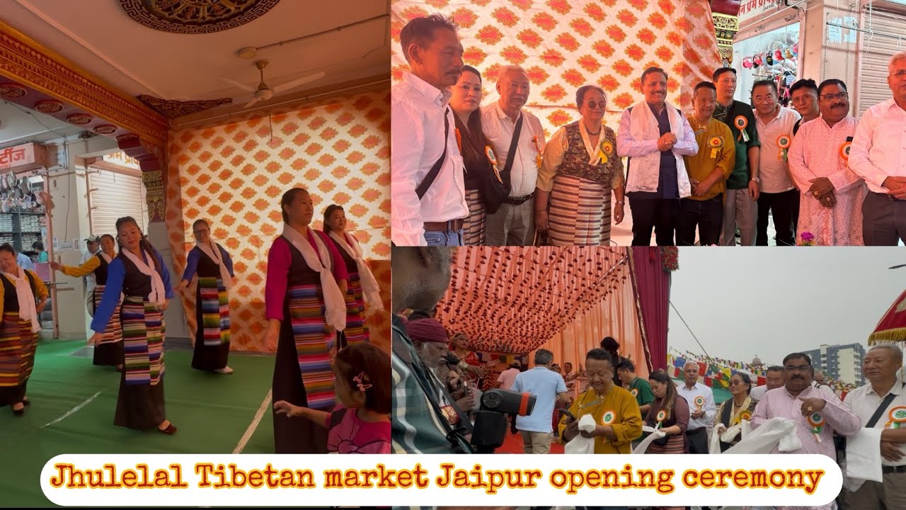 Jhulelal Tibetan market JAIPUR Opening ceremony||dance||TIBETANVLOGGER