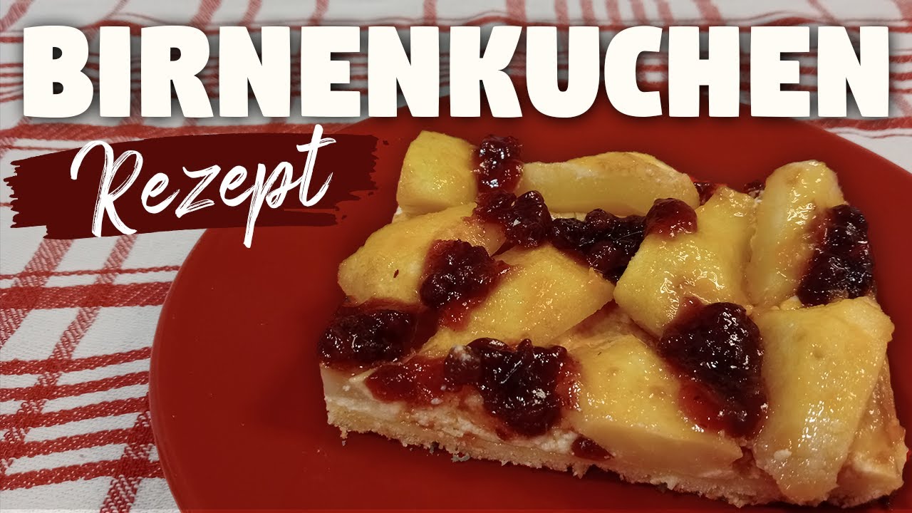 Herbstlicher Birnenkuchen vom Blech | Mürbeteig Rezept