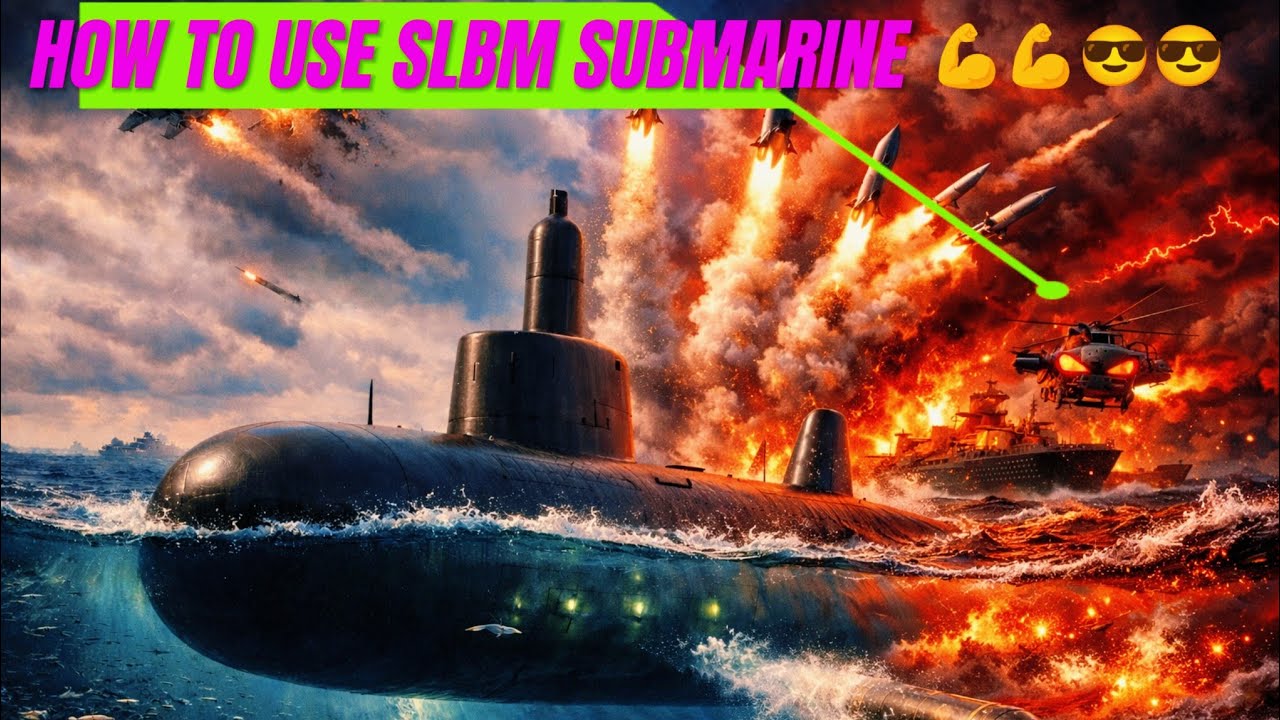 HOW TO USE SLBM SUBMARINE AND KILL ENEMY SPAM 😎😎💪💪 POWER ATTACK ENEMY 