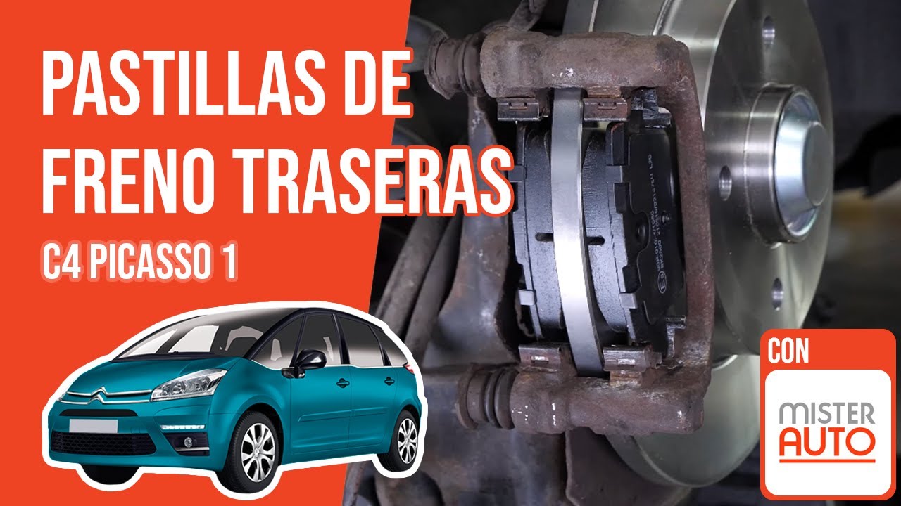 Cómo cambiar las pastillas de freno traseras C4 Picasso 1 🚗